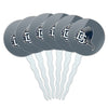 Dalton State College Secondary Logo Cupcake Picks Toppers Decoration Set of 6