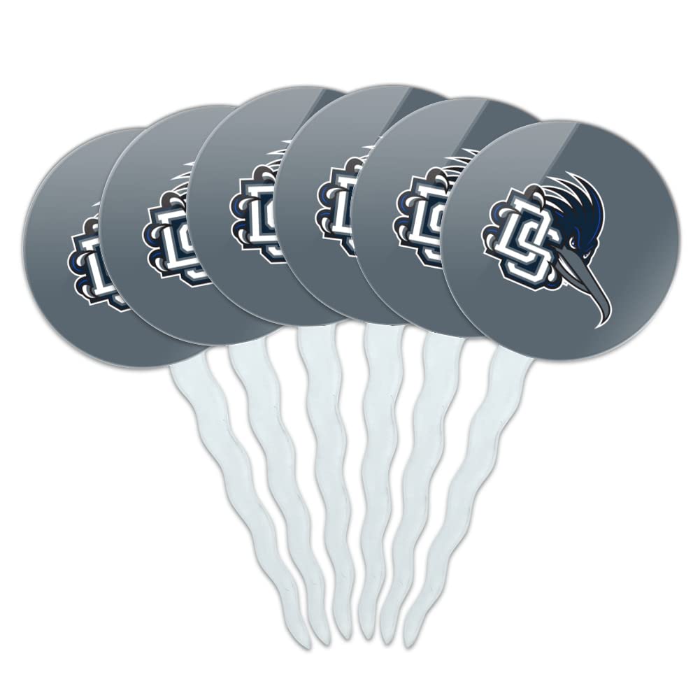 Dalton State College Secondary Logo Cupcake Picks Toppers Decoration Set of 6