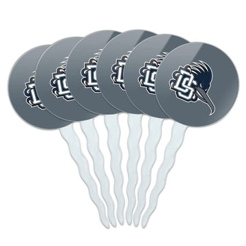 Dalton State College Secondary Logo Cupcake Picks Toppers Decoration Set of 6