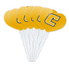 GRAPHICS & MORE Cupcake Picks Set of 6, Acrylic, University of Tennessee at Chattanooga, Model CUPCAKE.HEART.CLCUTC.Z007747