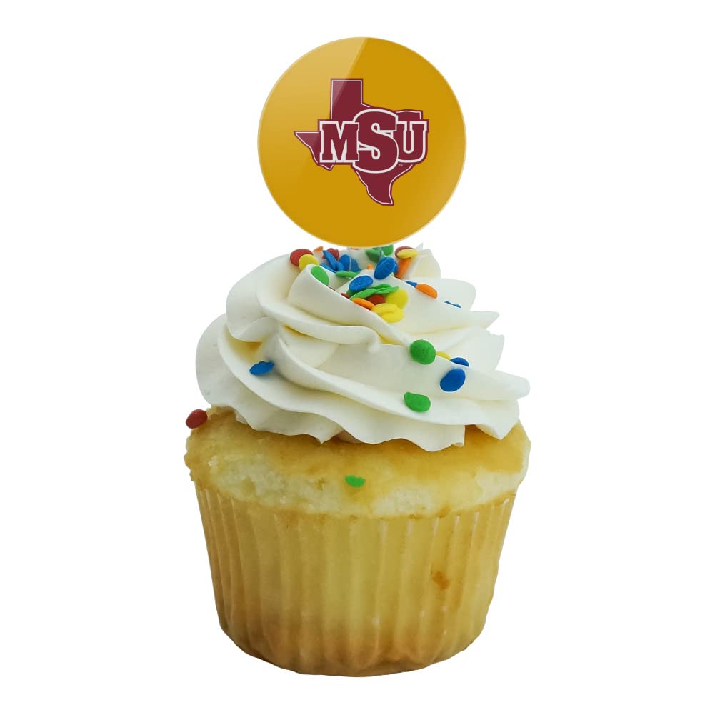 Midwestern Sate Secondary Logo Cupcake Picks Toppers Decoration Set Of 6