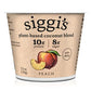 siggis Plant-Based Coconut Blend, Peach, 5.3 oz. Cup - Single Serving Dairy Free Snack, More Protein Than Sugar