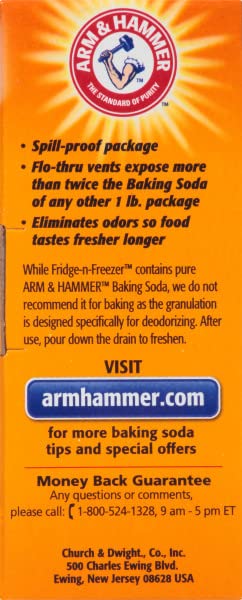 Arm & Hammer Fridge-N-Freezer Baking Soda,14 Oz (Pack Of 5)