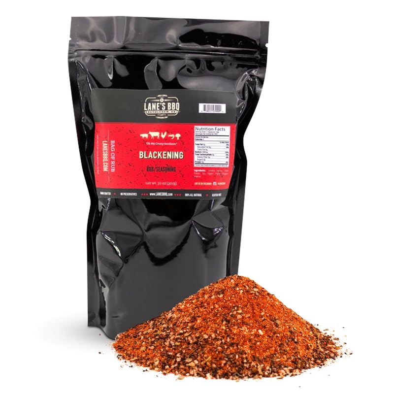 Lanes Blackened Seasoning Spice, All-Natural Cajun Seasoning, 32 Ounce, Made in the USA