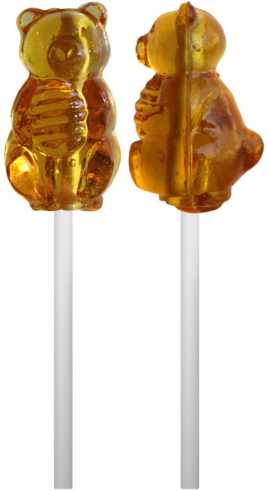 Buffalo Bills Honey Bears On A Stick (48-Ct Tub Wrapped Honey Suckers Made With Real Honey)