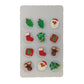 Homankit Edible Candy Santa Claus Christmas Tree Christmas Stocking Reindeer Dessert Sprinkles Party Cookie DIY Cake Cupcake Topper Icing Frosting Decoration Christmas Supplies