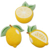 Fruit Shaped Sugar Decorations Cookie Cupcake Cake Edible Toppers 12 pc (Lemons)