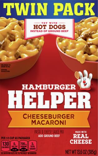 Hamburger Helper Cheeseburger Macaroni Twin Pack, 13.6 Oz