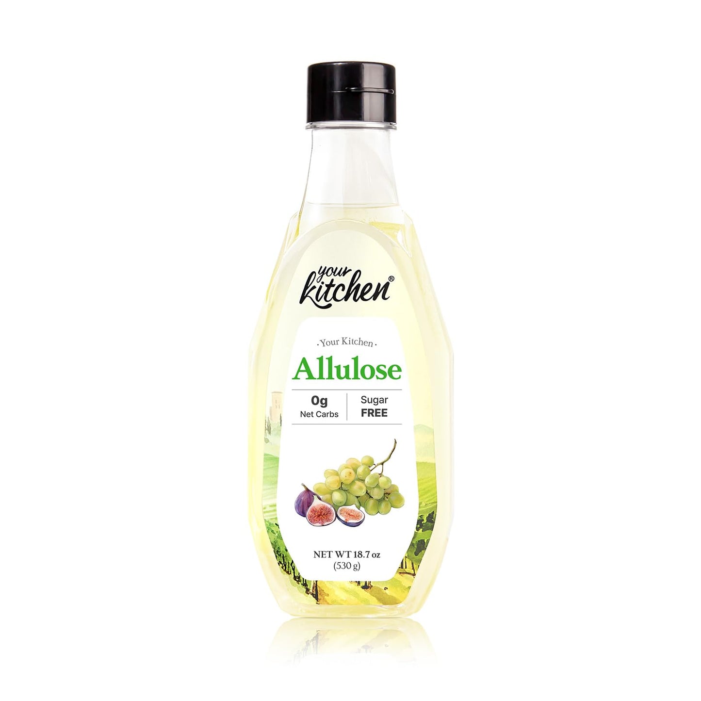 Your Kitchen Allulose Syrup, Zero Calorie Sweetener, 18.7 Fl Oz, Keto Friendly, Vegan, Non-GMO, Liquid Sweetener