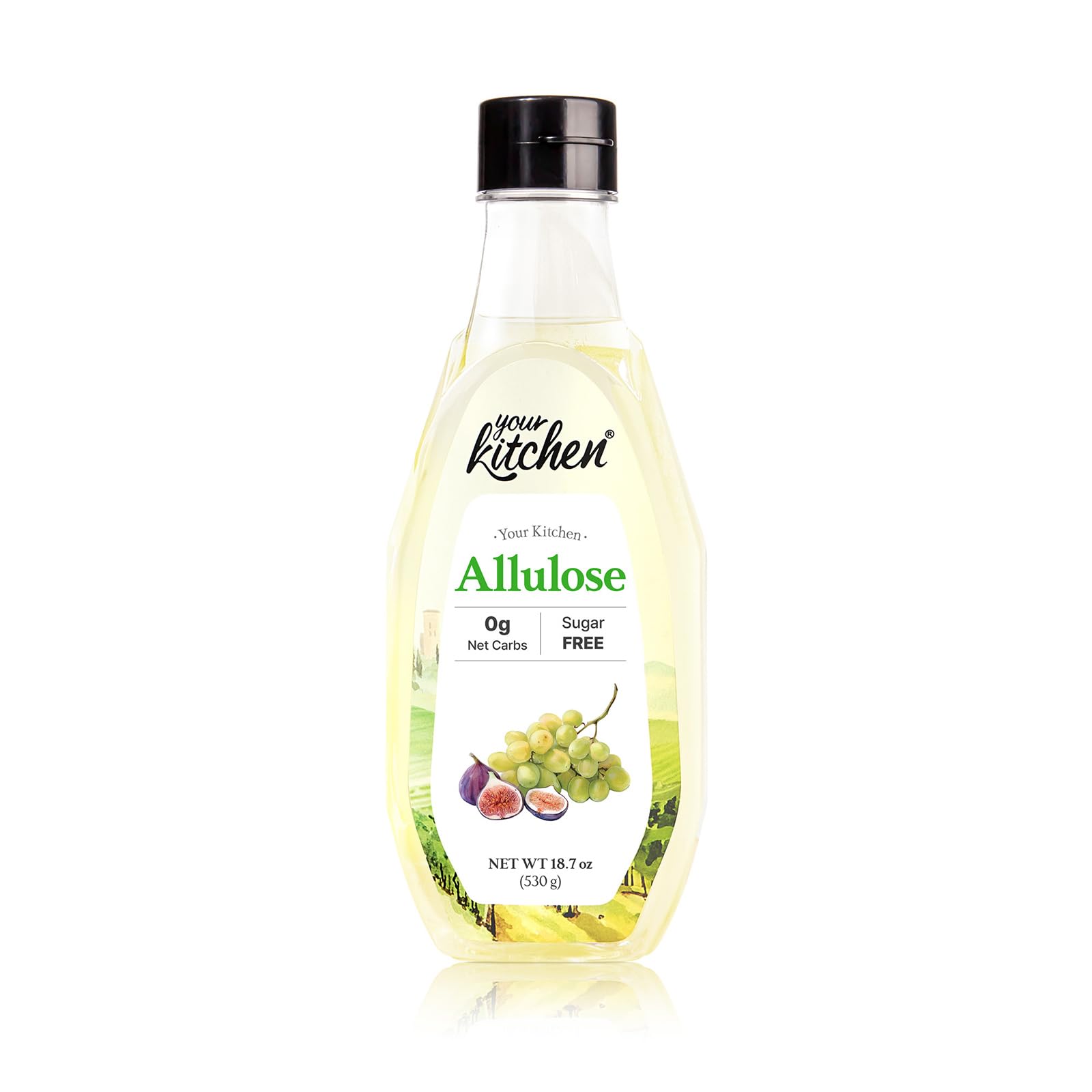 Your Kitchen Allulose Syrup, Zero Calorie Sweetener, 18.7 Fl Oz, Keto Friendly, Vegan, Non-GMO, Liquid Sweetener