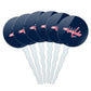 Washington Capitals Logo Cupcake Picks Toppers Decoration Set Of 6