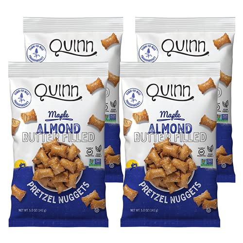 Quinn Dark Chocolate'Y Peanut Butter Filled Pretzel Nuggets, Gluten Free, Corn Free, Soy Free, Dairy Free & Vegan Friendly, Non-