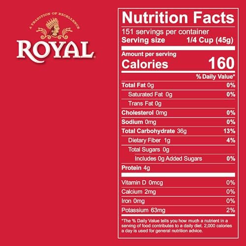 Royal Authentic Basmati Rice, 15 Pound Bag, White, Premium Quality Long Grain Rice