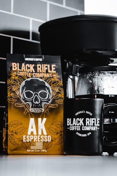 Black   Coffee Company AK-47 Espresso 100% Arabica Coffee Whole Bean 12 oz Bag