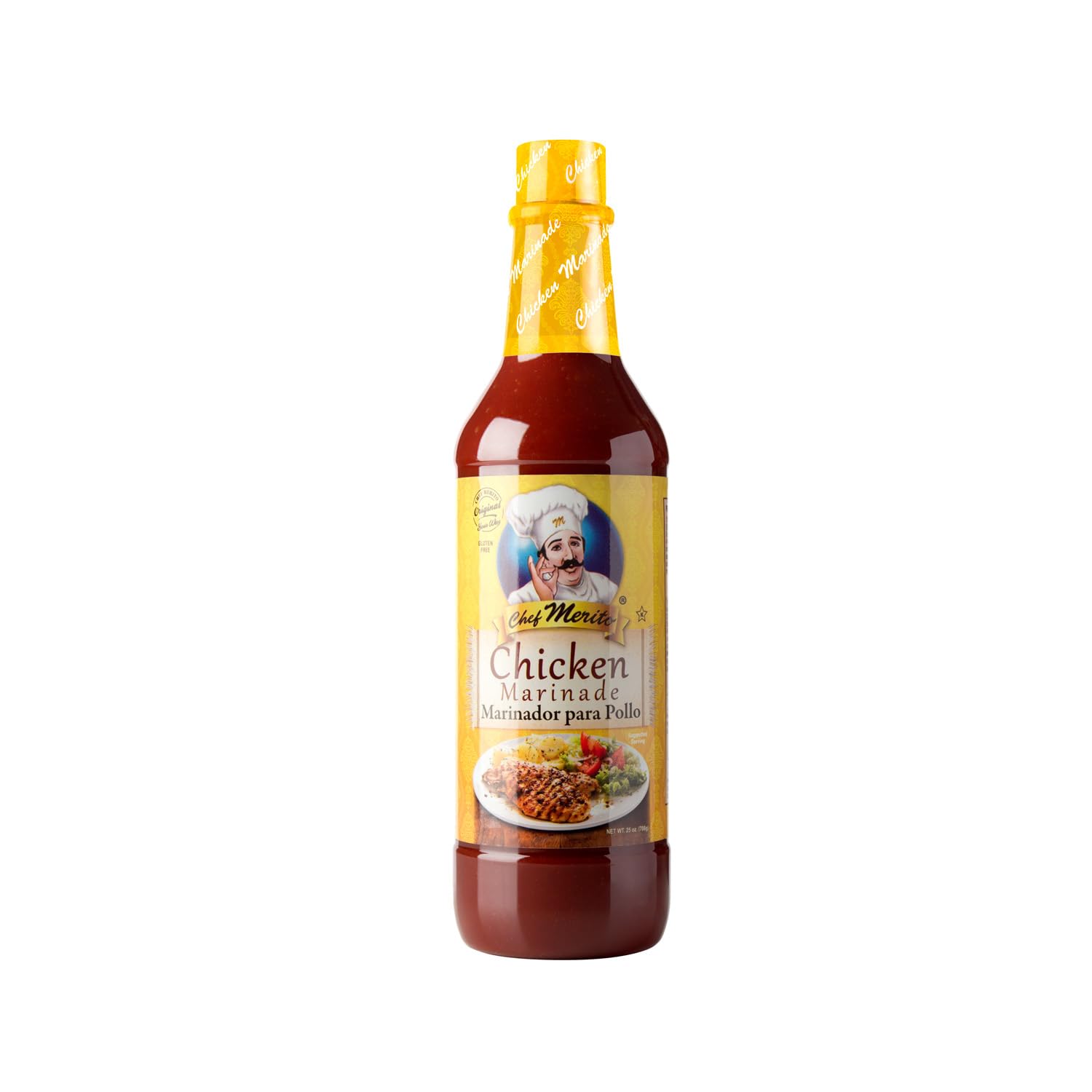 Chef Merito Chicken Marinade 25 Oz | Citrus & Garlic Infused | Perfect For Roasting, Grilling & Bbq | Authentic Latin Flavor Since 1985