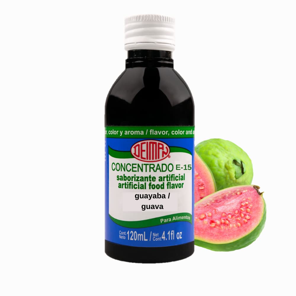 Deiman Artificial Food Flavoring Guava E-15 (4 Fl Oz)