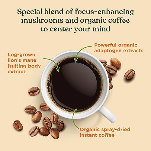 Four Sigmatic Mushroom Mix Coffee Lion'S Mane  Think  Pack Of 3 (30 Packets Total)