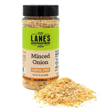 Lane's Minced Onion Flakes, All-Natural Dried Onion Flakes for Cooking Goes Well With Meats, Vegetables, Salads, and Stir-Fries,
