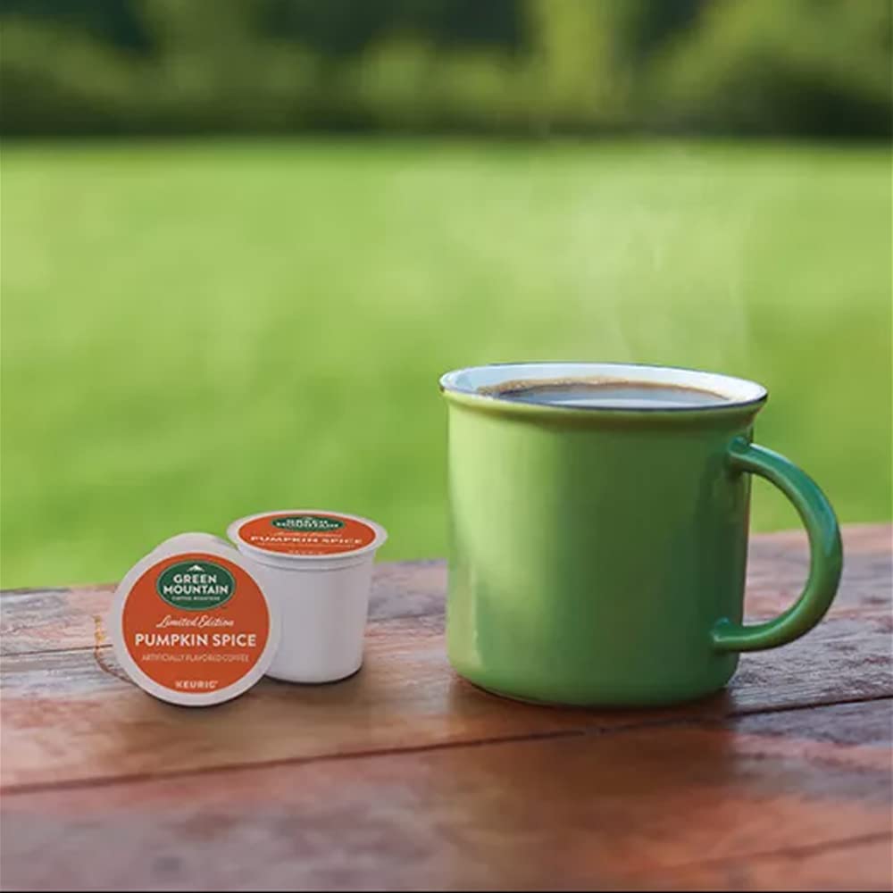 Green Mountain Coffee K-Cup, Pumpkin Spice, 24 Count, Compatible with Keurig malt-inspired, Coffee/Green