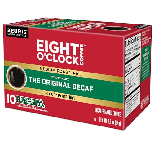 Eight OClock Coffee The Original Decaf  Single-Serve Keurig K-Cup Pods  Medium Roast Coffee Pods  60 Count