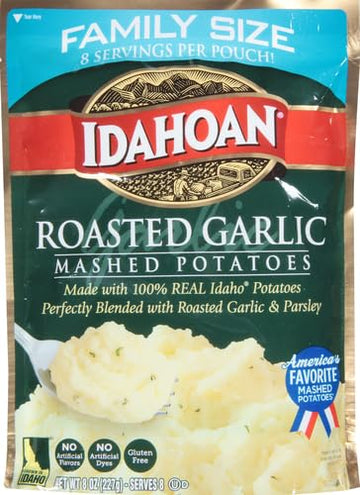 Idahoan Roasted Garlic Mashed Potatoes, 8 Oz