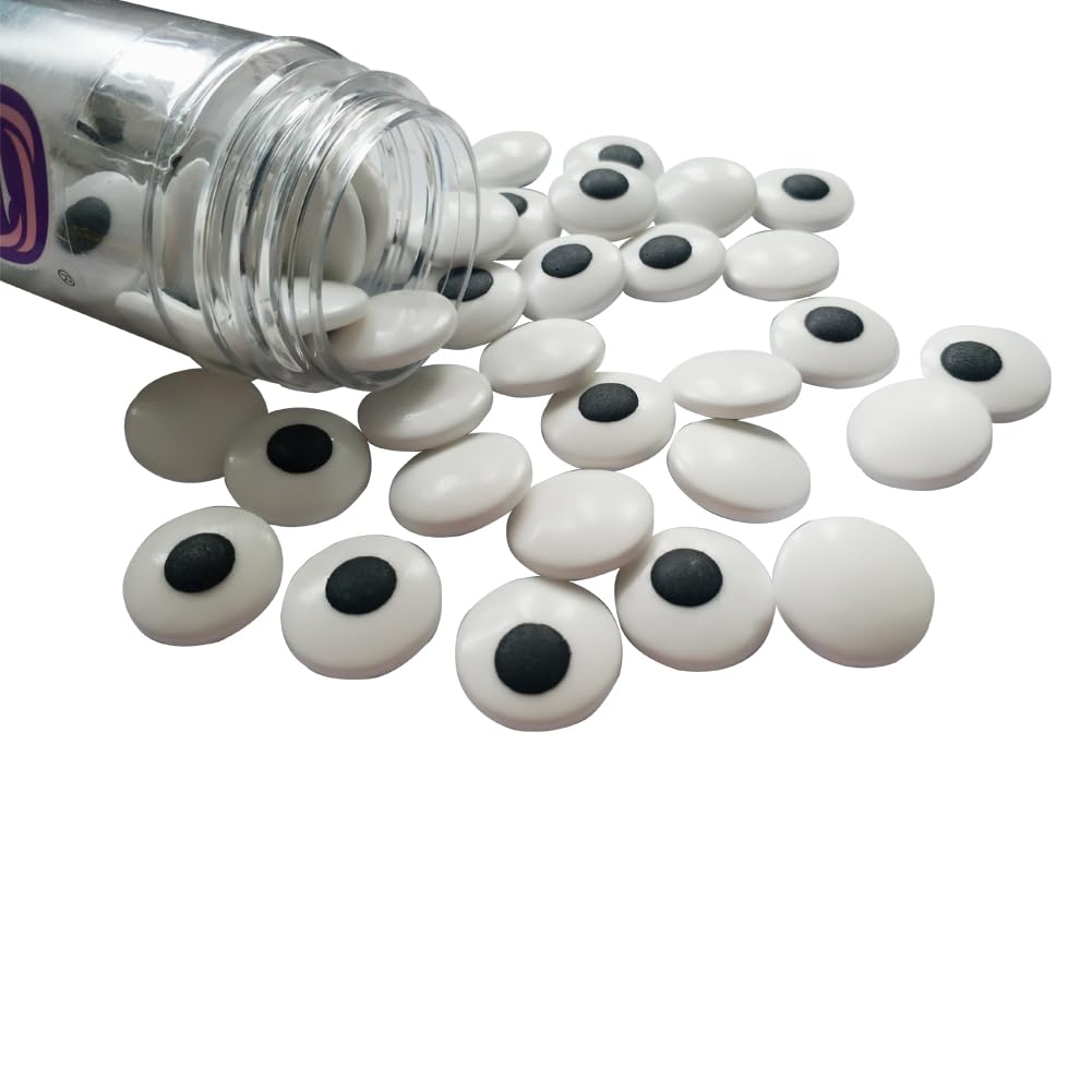 2 Bottles Candy Eyes Eyeballs - Cake Cupcake Toppers - Edible Baking Decorations for Cupcakes, Cakes, Cookies - Halloween, Chris