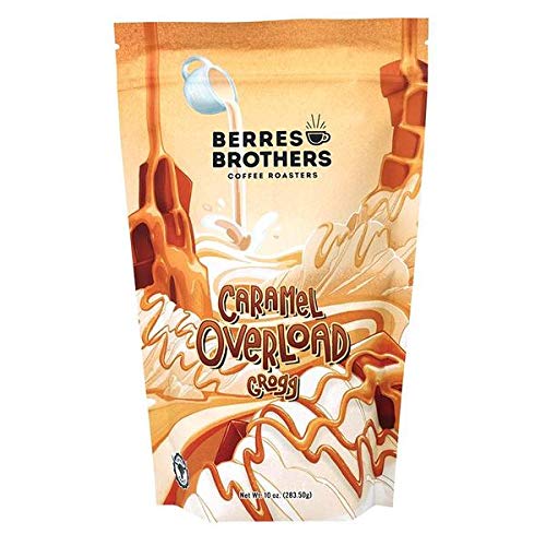 Berres Brothers Caramel Overload Grogg Ground Coffee 10 Ounce Bag, Creamy with an Explosion of Caramel Flavor, Medium Roast