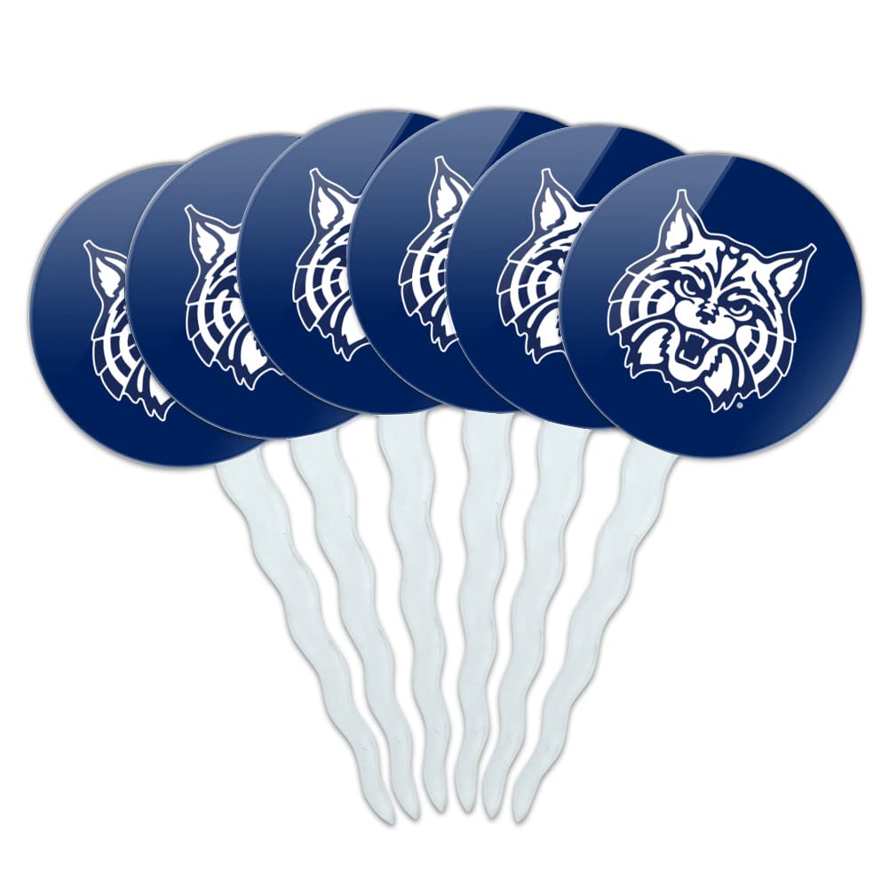 GRAPHICS & MORE Cupcake Picks Set of 6 - Acrylic Decoration Toppers, University of Arizona, One Size