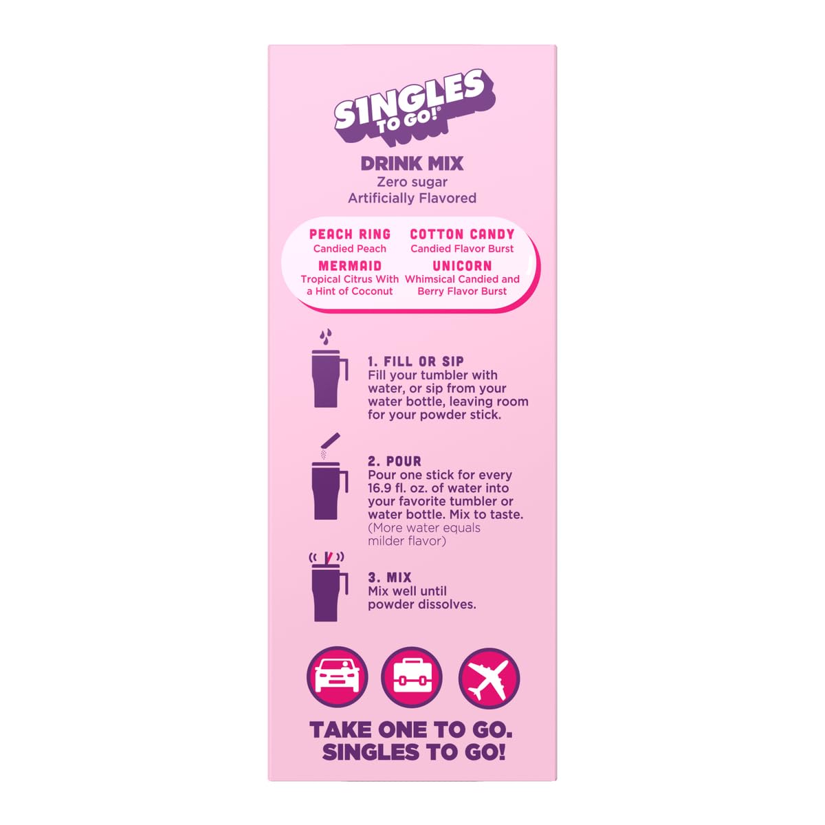 The Jel Sert Company Wylers Light TikTok Bundle - Variety Pack of 2 Pink Boxes - 40 Low Calorie Drink Mix Packets - 1.06 Ounce Each