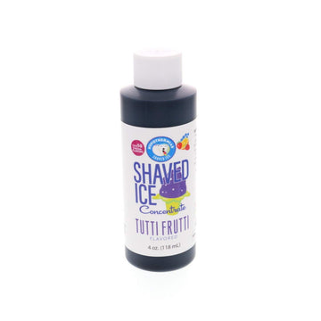 Hypothermias Shaved Ice and Snow Cone Syrup Unsweetened Flavor Concentrate - 4 Fl Oz - Makes 1 Gallon of Ready to Use Syrup - Tu
