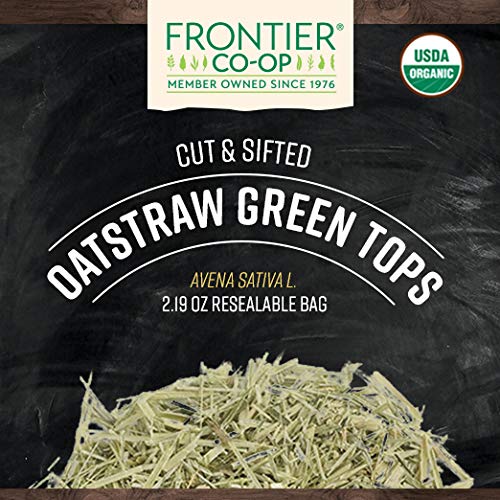 Frontier Co-Op Organic Cut And Sifted Oatstraw Green Tops 2.19Oz