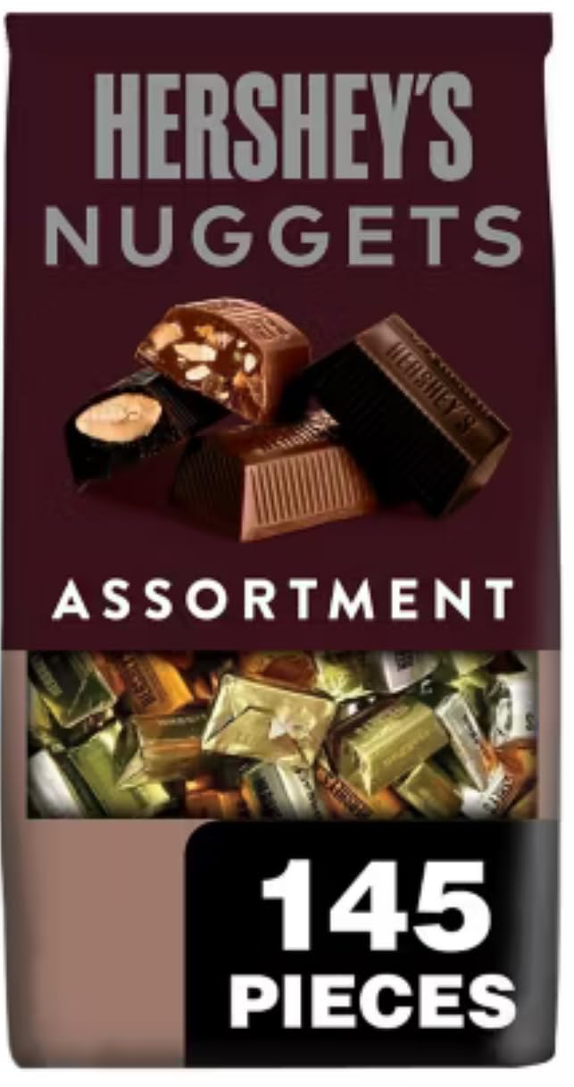 Hersheys Nuggets Chocolate-Assortment 145pcs -52 Oz Bag
