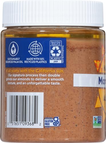 MaraNatha No Stir Creamy Almond Butter, 12 oz Jar (Pack of 4)