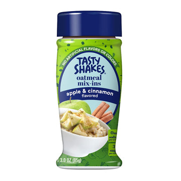 Tasty Shakes Oatmeal Mix-Ins, Apple Cinnamon, 3 Ounce (Pack Of 6)