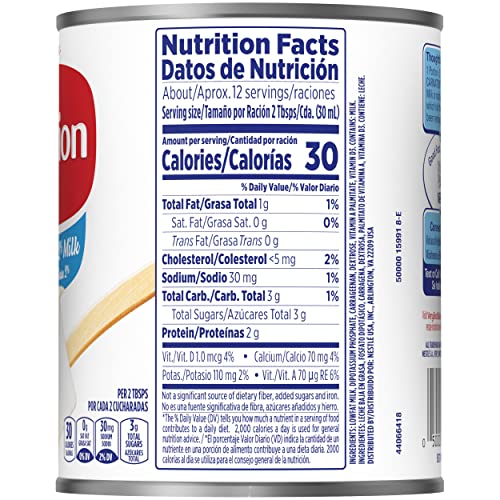 Nestle Carnation Lowfat 2% Evaporated Milk, Vitamins A and D Added