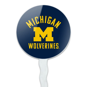 GRAPHICS & MORE University of Michigan Wolverines Logo Cupcake Picks Toppers Decoration Set of 6