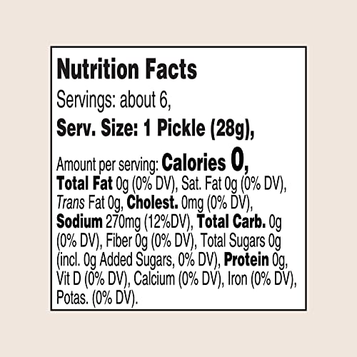 Mama Fresca Baby Dill Pickles 12 Fl Oz Jar (Pack Of 6)