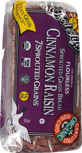 Food For Life Bread Sprouted Cinnamon Raisin Organic, 24 oz