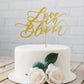 SWEETTALA Love in Bloom Cake Topper Gold Glitter for Wedding Engagement Bridal Shower, Model SWEETTALA-631