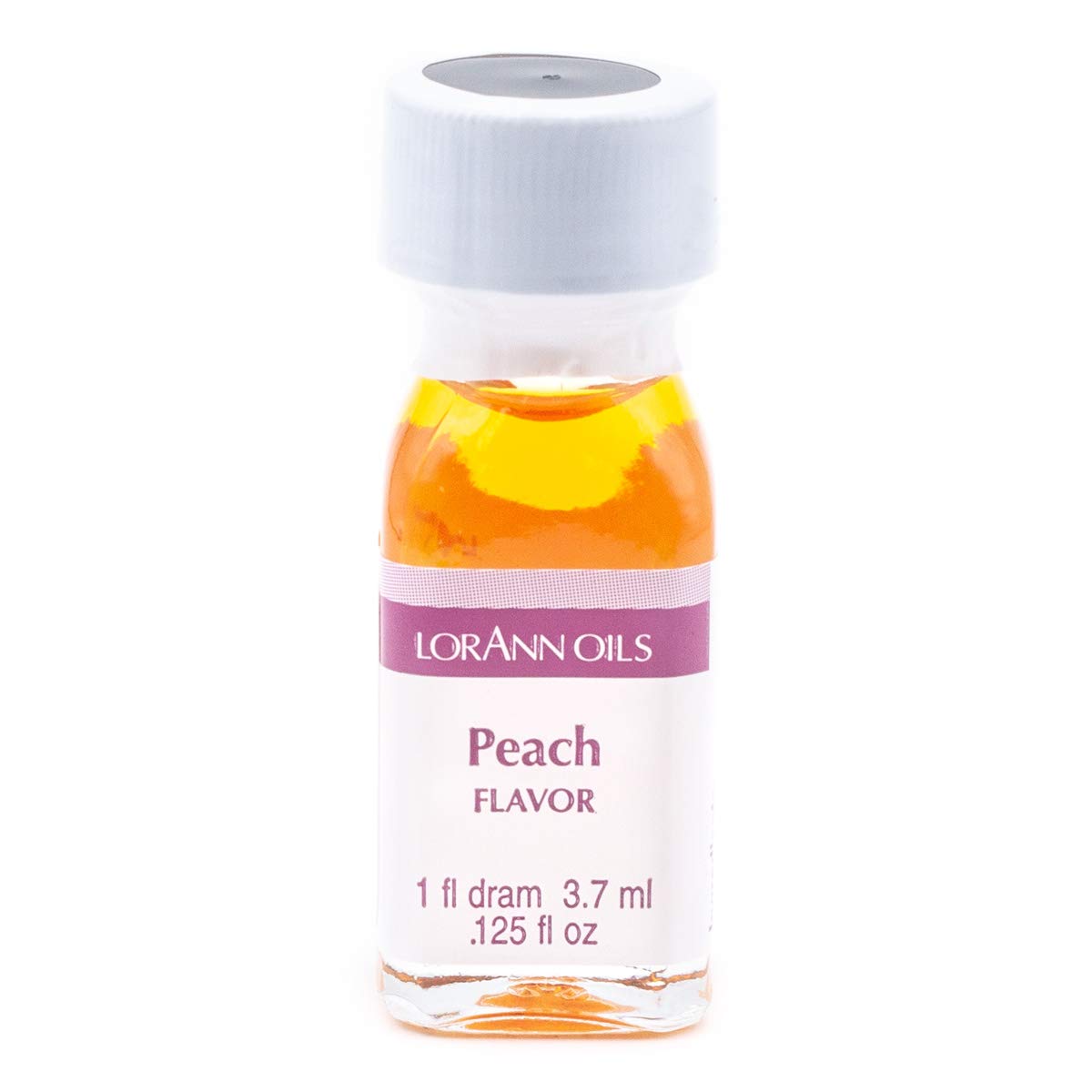 Lorann Peach Ss Flavor, 1 Dram Bottle (.0125 Fl Oz - 3.7Ml - 1 Teaspoon)