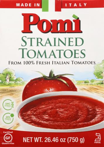 Pomi Tomatoes Strained Italian, 26 Ounce