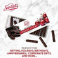 Sweet Candy Company Dark Chocolate Fruit Flavored Sticks - Gourmet Chocolate Covered Sticks, Orange, Blueberry, Cherry, Raspberr