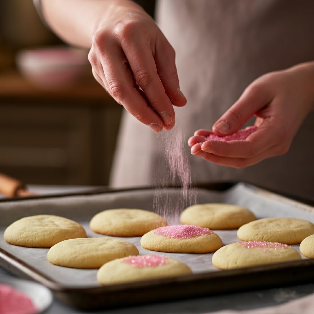 Bakerpan Pink Sanding Sugar For Baking & Cookie Decorating - 5 Ounce Edible Pink Sugar Sprinkles For Cookies, Cakes, Cocktails (