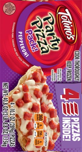 TotinoS Party Pizza, Pepperoni, Frozen Snacks, 4 Ct, 40.8 Oz