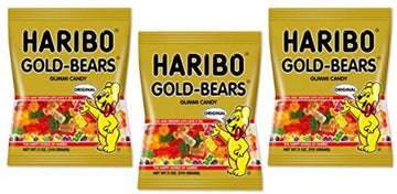 Haribo Original Gold-Bear Gummi Candies 4Oz. Bags (Pack Of 3)