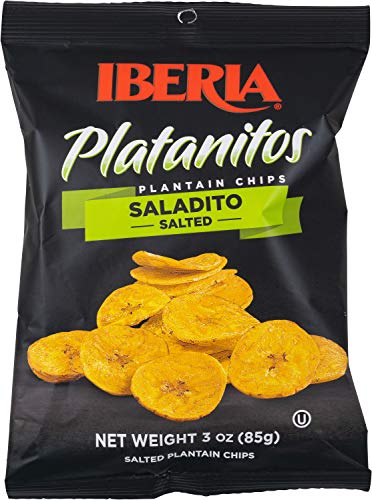 Iberia Lightly Salted Plantain Chips  3 Ounce (Pack of 24)