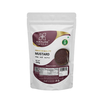 NatureMills Premium Mustard Seeds - Whole Spice (200g)