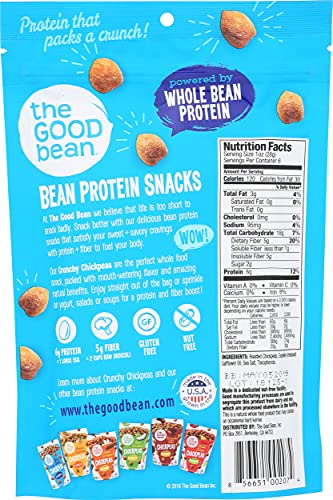 The Good Bean Crunchy Chickpeas, Sea Salt, 6 Ounce - Gluten Free