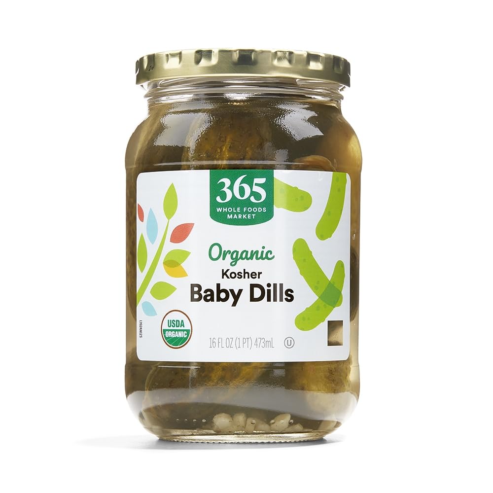 365 by Whole Foods Market, Organic Baby Dill Pickles, 16 Fl Oz
