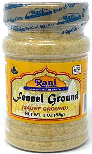Rani Fennel Ground (Saunf) Powder Spice 3Oz (85G) Pet Jar All Natural Gluten Friendly Non-Gmo Vegan Indian Origin